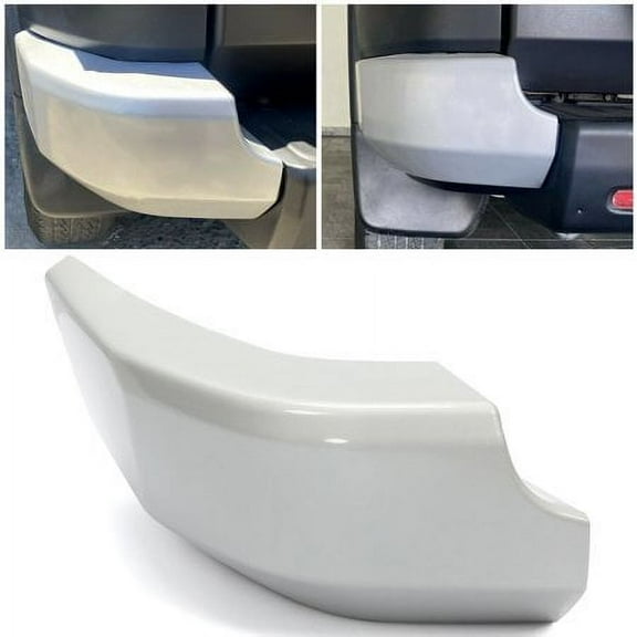 Kojem Bumper End Caps Bumper Cover Silver Compatible with 2007 2008 2009 2010 2011 2012 2013 2014 Toyota FJ Cruiser Replace for TO1105121, 5246235021 (Rear Driver Side)