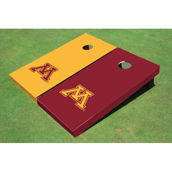 University of Minnesota Alternating Solid Cornhole Boards