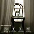 thumbnail image 7 of SMILETIME Back Tab Curtains, 2-Panel Set Rod Pocket & Pinch Pleat Design Light-Filtering & Thermal Insulation Ideal for Living Room, Bedroom & Office Windows, 7 of 7
