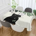 thumbnail image 2 of Yayeee Tablecloths 54" x 72" Rectangle Wrinkle Resistant Party Table Cover, Black Cat Umbrella, 2 of 8