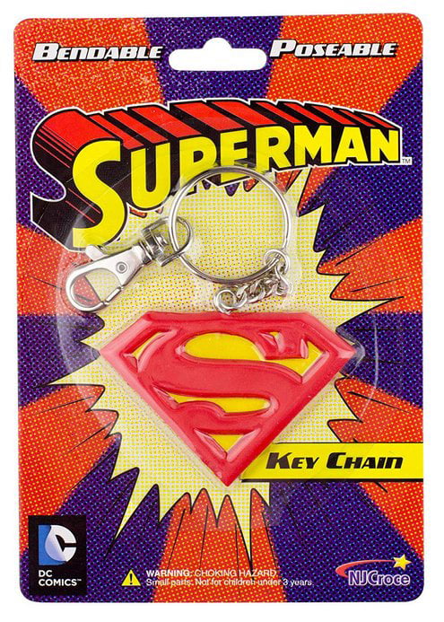 Superman Logo Bendable Keychain