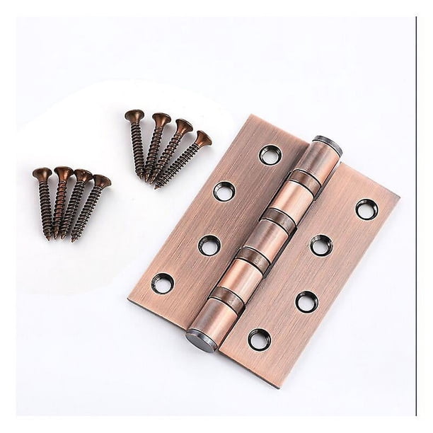 Bisagras,8 Piezas Bisagras de Puerta de Acero Inoxidable de 100 x 80 mm con 64 Piezas de Tornillos,Bisagras para Muebles de Cocina,Armarios de Hardware,Ventanas,Cajas de Madera