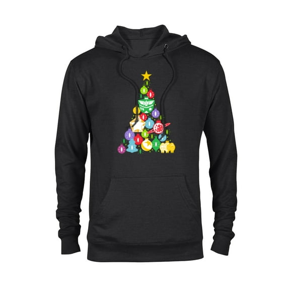Disney and Pixar’s Toy Story Woody Buzz Ornaments Holiday - Pullover Hoodie for Adults – Customized-Black