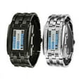 thumbnail image 2 of Future Technology Binary Digital Watch Couples' Stainless Steel LED Bracelet Sport Watch, 2 of 5
