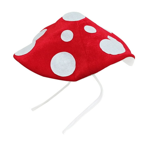 Funny Mushroom Cap with Adjustable Drawstring Design Comfortable Unisex Headwear For Themed Event Halloween Cosplay