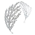 thumbnail image 2 of Accesorios para el cabello de novia, aro para el cabello, aro para el cabello prensado para bodas, bailes, fiestas, aro para el cabello ancho con diamantes de imitación de lujo, 2 of 6