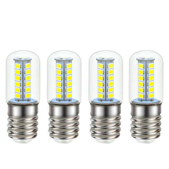 Ruiandsion E17 Base LED,4-Pack, Corn Light Bulb, 2W 500LM 6000K, Wide Voltage 85-265V forMicrowave Lighting, Stove Lights, Range Hood