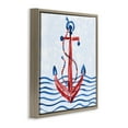 thumbnail image 3 of Stupell Industries Brushstroke Anchor Painting Brown Framed Floater Canvas Wall Art design by Paul Brent, 18 x 18, 3 of 9