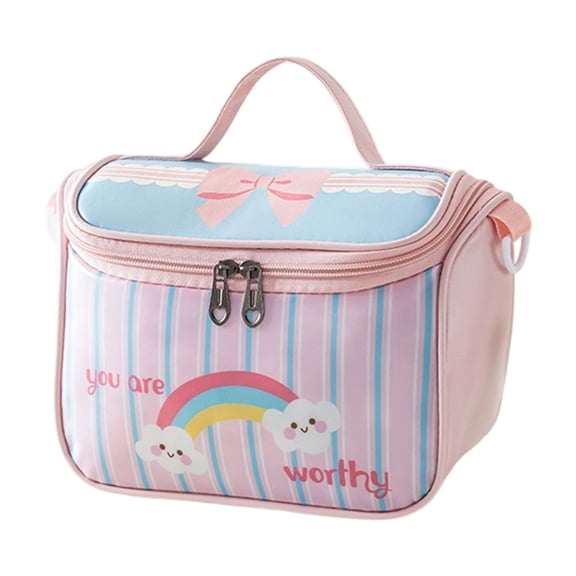 Clear Toiletry Bag For Travel With Constructed in Hook Large Capacity Cosmetic Planner PU Substance