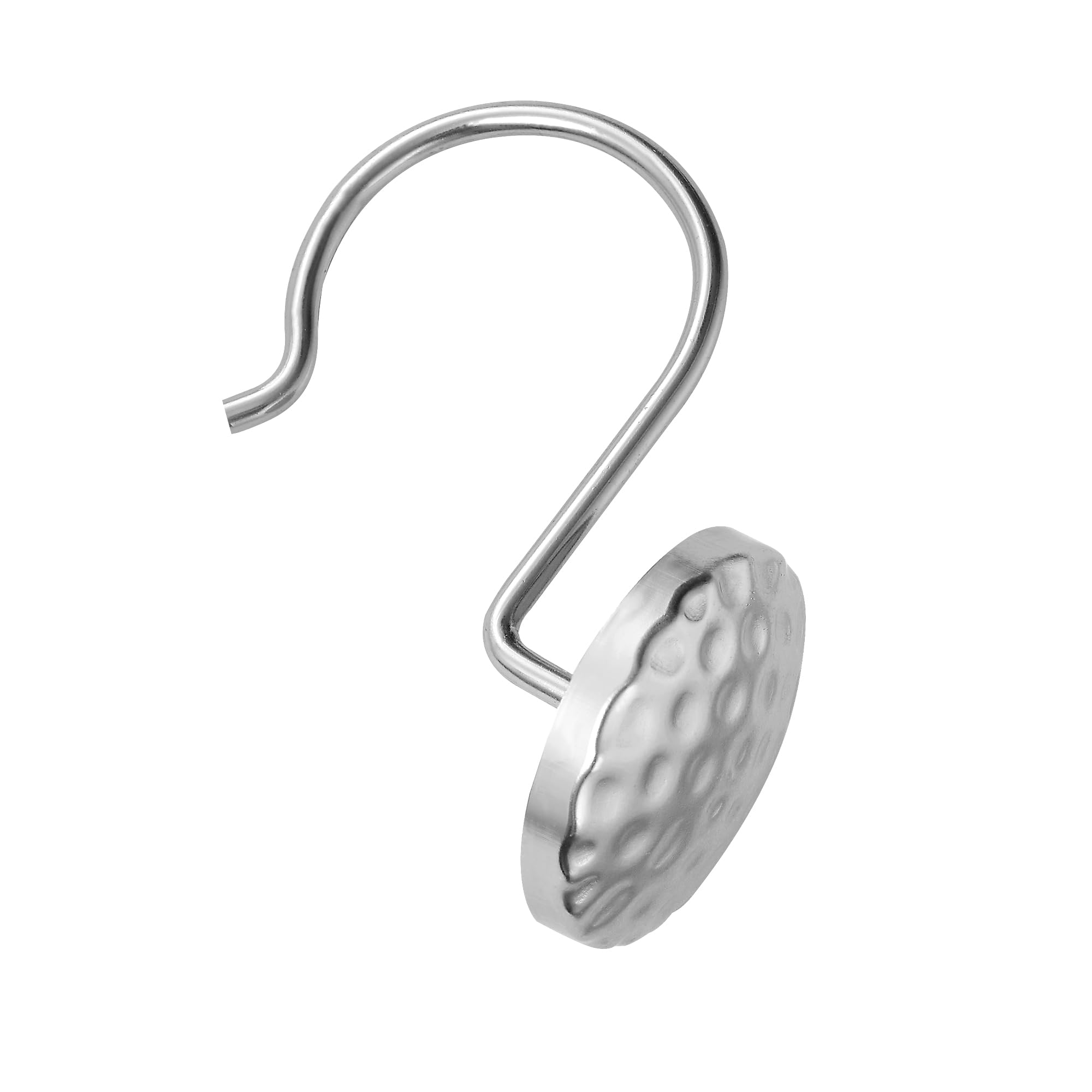 Utopia Alley Shower Rings Hooks, Shower Curtain Rings Hooks for Bathroom, Rust Resistant Shower Curtain Hooks Rings, Set of 12, Chrome