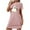 Pink, variant on Sakmal Halloween Mumu Nightgowns for Women Lightweight Black Cute Plus Size Sleep Dress Short Sleeve Short Crew Neck Ghost Print Nightgowns S-2XL