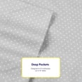 thumbnail image 5 of Juego de sábanas Sweet Home Collection Queen Dot, 6 piezas, gris, 5 of 5