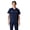 Navy, variant on Men’s Manchester V-Neck 3-Pocket Scrub Top with Four-Way Stretch and Moisture-Wicking - Ceil Blue - S