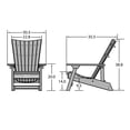 thumbnail image 4 of highwood® Manhattan Beach Adirondack Chair - Charleston Green, 4 of 5