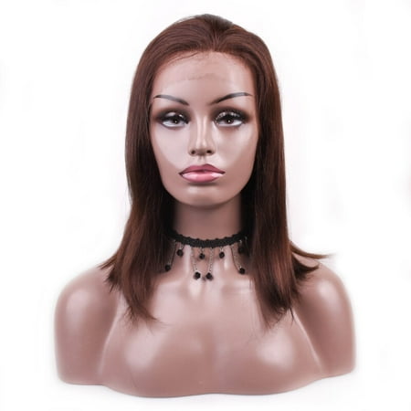 Straight Full Lace BEAUDIVA Brazilian Straight Human Hair Wigs 130% Lace Wigs With Full End Wigs ARHL-0317 4# ()