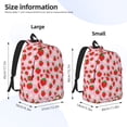 thumbnail image 4 of Balery Hand Drawn Strawberry Vintage Canvas Backpack for Men and Women - Large Capacity, Durable Travel Laptop Bag for School, Work, Hiking, and Outdoor Activities, 4 of 7