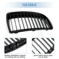 thumbnail image 4 of Glossy Black Front Bumper Grill Grille for 2007-2008 BMW E90 328xi 335i, 4 of 7