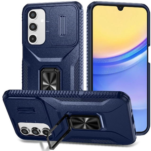 Funda para GANGXUN Samsung Galaxy A16 - Soporte metálico, Función magnética, Azul
