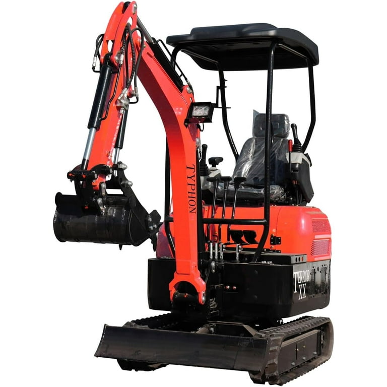 4,000 lb TYPHON Terror XX Mini Excavator Rubber Track with Kubota