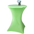 thumbnail image 1 of Nappe Ronde Cocktail Spandex Élastique Extensible Couverture de Table Décorative 24 x 43 Pouces Vert Fruit, 1 of 4
