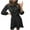 Black, variant on Fesfesfes Women Gowns Casual Long Sleeve Wave Point Printed O-Neck Pullover Draw Back Party Dress Plus Size $10