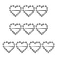 thumbnail image 1 of 10pcs Alloy Rhinestone Buckle Fashion Alloy Buckle Clothes Alloy Accessories Headwear Alloy Decor (Love Heart Style), 1 of 4