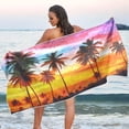 thumbnail image 6 of GZHJMY California Sunset Beach Towel Super Soft Microfiber Sand Free Beach Towels, Oversized Camping Pool Towel, Lightweight, Breathable & Quick Dry Towels, 30x60in, 6 of 7