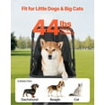 thumbnail image 4 of Pet Stroller Foldable 4-Wheel Travel Dog Stroller with Reversible Handle, Compact One-Hand Fold, Smooth EVA Wheels, Breathable Mesh Cabin, Supports Pets up to 44lbs, Ideal for Dogs and Cats, 4 of 11