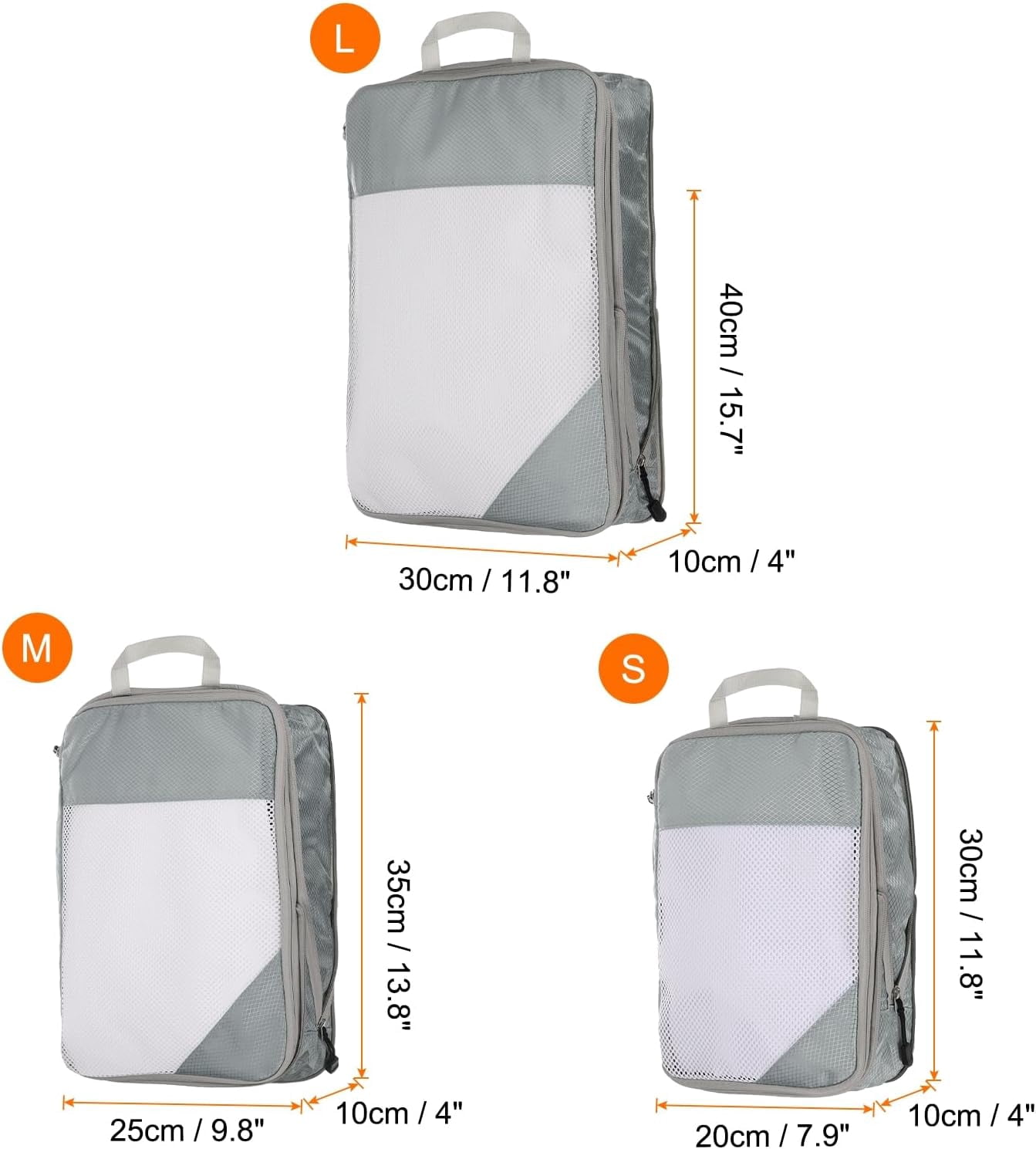 XiHAMA 3pcs Compression Packing Cube for Suitcases Lightweight Luggage Organizers Bag Travel Essentials Compression Bags for Carry on Suitcases