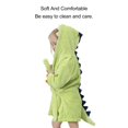 thumbnail image 3 of Albornoz con capucha de dinosaurio ANGGREK para niños tamaño S algodón puro suave, 3 of 7