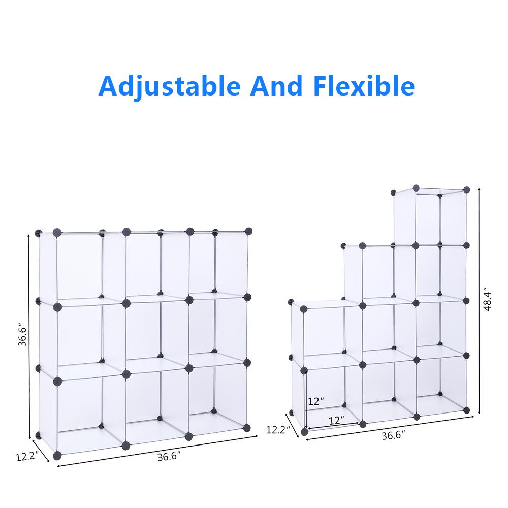 9Cube Plastic Storage Organizer DIY Closet Chests SpaceSaving