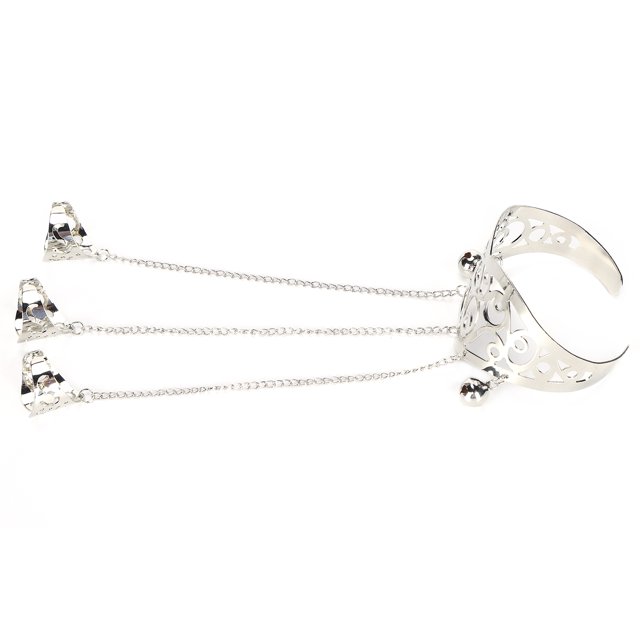 Pulsera De Anillo De Cadena, Brazalete De Dedo De aleación Clásica Vintage, Joyería Retro Para Mujeres Y Niñas