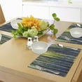 thumbnail image 4 of Ambesonne Forest Place Mats Set of 4, Autumn Woodland Nature, Standard Size, Grey Green, 4 of 6