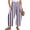 CTU46-Navy, variant on VV AVEORS Striped Linen Pants Women Baggy Casual Barrel Leg Pants Polka Dots Elastic Waist Wide Leg Trousers With Pockets Navy M