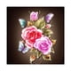 thumbnail image 1 of Dibujo de diamante de flor rosa, bordado, pintura por número, kit para pared del hogar, 1 of 9