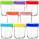 thumbnail image 1 of Envases de vidrio para bebés Youngever 6 onzas 8 colores variados, 1 of 3