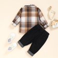 thumbnail image 5 of Generic Children's Spring and Autumn New Baby Leisurely Wind Long Sleeved Shirts for Boys and Girls Children Denim Suit Toddler Boy Winter Clothes(6-9 Months,Khaki), 5 of 7