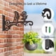 thumbnail image 2 of Metálicos para Plantas de 25 cm - Colgadores de Pared Decorativos con Diseño de Mariposa para Uso en Interiores y Exteriores - 2 Soportes para Colgar, 2 of 9