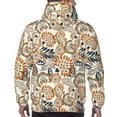 thumbnail image 7 of Fotbe Men's Hoodie with Floral Paisley Pattern - Kangaroo Pocket Pullover Hooded Sweatshirt, Perfect for Daily Wear, Travel, and Home-4X-Large, 7 of 7