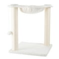 thumbnail image 6 of PETMAKER Cat Hammock with Scratching Posts for Indoor Cats (White), 6 of 7