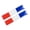 France, variant on 2PCS German Flag Sticker for Car, Reflective Design, Weather-Resistant Adhesive Decal for Bumper Window Laptop