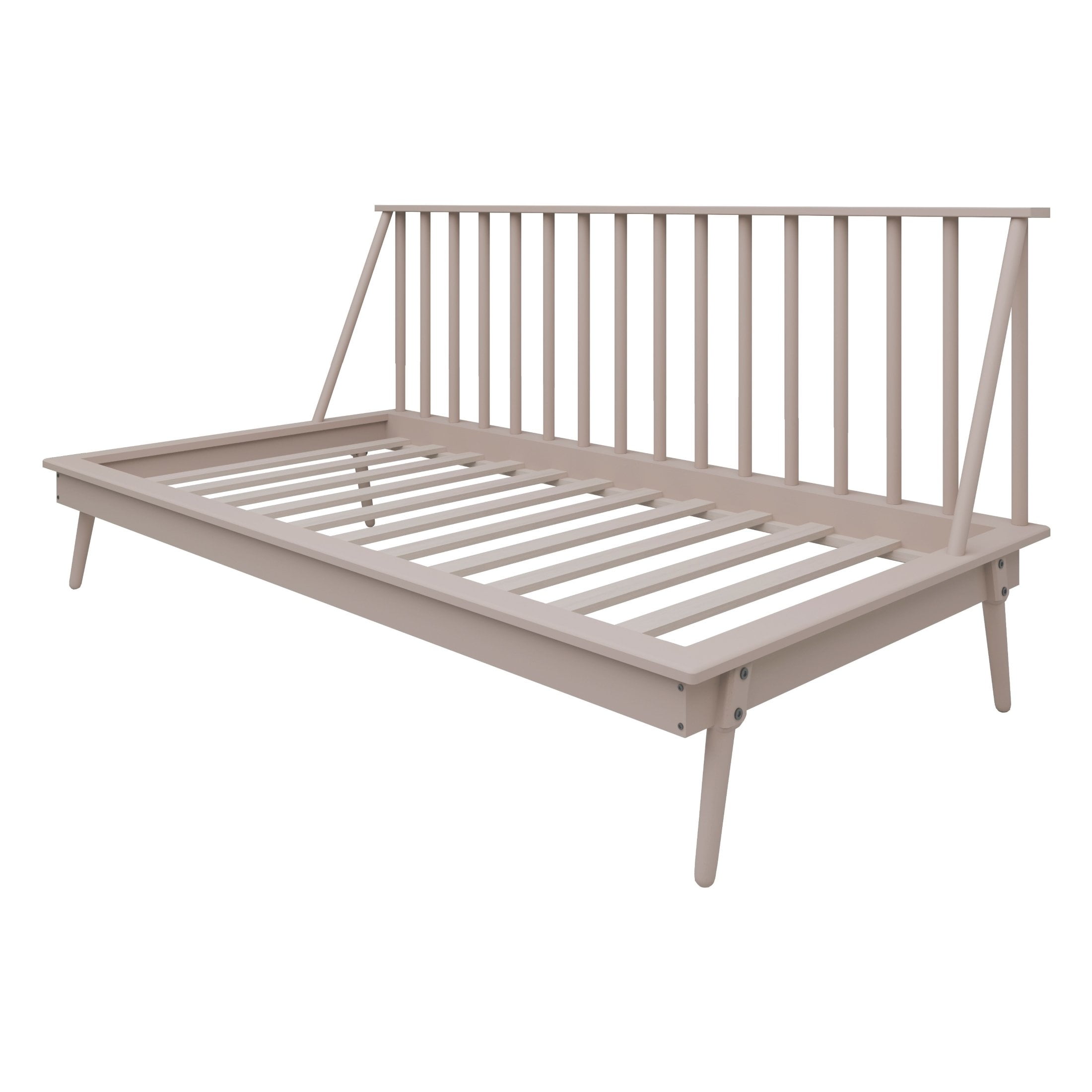 Castle Place Vintage Spindle Twin Size Wooden Daybed, White