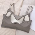 thumbnail image 5 of XUNKUSGA Workout Bras for Women Seamless womens bralettes Spaghetti Double Strap Comfortable Sports Bra Wirefree Scoop Neck Tank Top Bras, 5 of 6