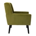 thumbnail image 4 of UWR-Nite Accent Chair, Upholstered Button Tufted Armchair, Velvet Sofa Chairs for Bedroom, Living Room, Mid Century Modern Comfy Reading Chair, 4 of 6