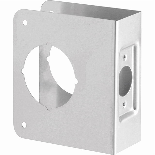Refuerzo de puerta Prime-Line de acero inoxidable cepillado de 11,43 cm