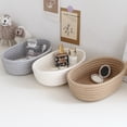 thumbnail image 7 of Dengjunhu Woven Basket for Storage,Toy Storage Basket Bins Set,Shelves Closet Cloth Storage Basket for Organizing&Storage,Oval, 7 of 7