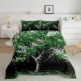 thumbnail image 1 of Erosebridal Green Cherry Blossoms Bedding Queen Comforter Set, Tree Botanical Down Comforter, Japanese Style Decor, Reversible, 1 of 8