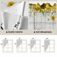 thumbnail image 5 of Sunflowers Swag Valances for Windows, Kitchen Curtains 36 Inch Length 2 Panels Set, Spring Botanical Truck Pig Wooden Grain Short Curtains for Small Windows Rod Pocket Cafe Curtains Drapes 28"x36", 5 of 8