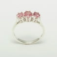 thumbnail image 4 of LBG 925 Sterling Silver ring with Natural Pink Tourmaline Womens Anniversary Ring - Size 11.25, 4 of 6