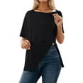thumbnail image 1 of T-Shirts Stylés pour Femmes avec Détail en Dentelle pour Sorties Décontractées et Usage Quotidien, 1 of 4